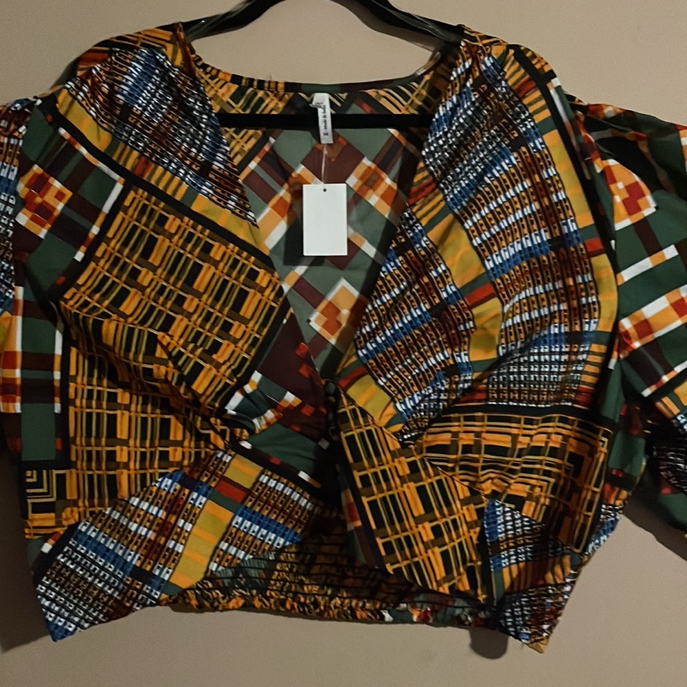 Tribal Print Crop top